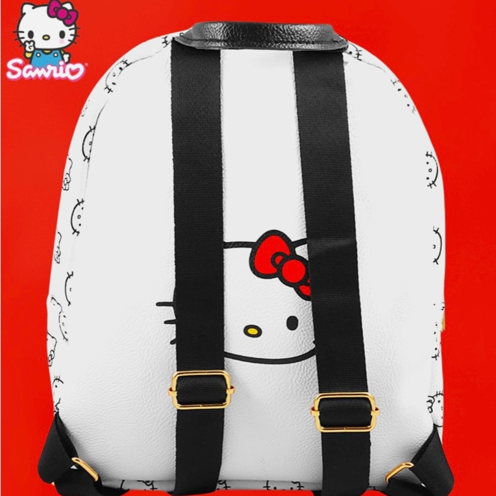 Mini Leather Hello Kitty Backpack - Picture 4 of 6